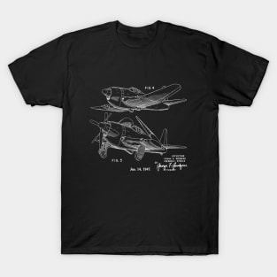 1947 Airplane Design Patent Image T-Shirt